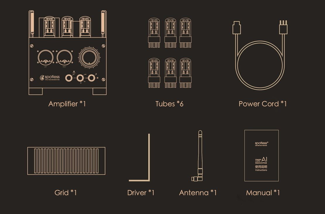 Spotless A1 amplifier accessories