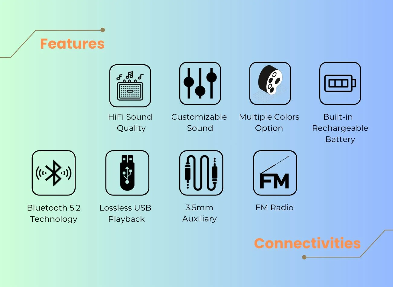 portable bluetooth speaker features